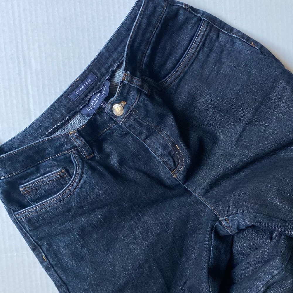 Jones New York Dark Blue Bootcut Jeans 4P
